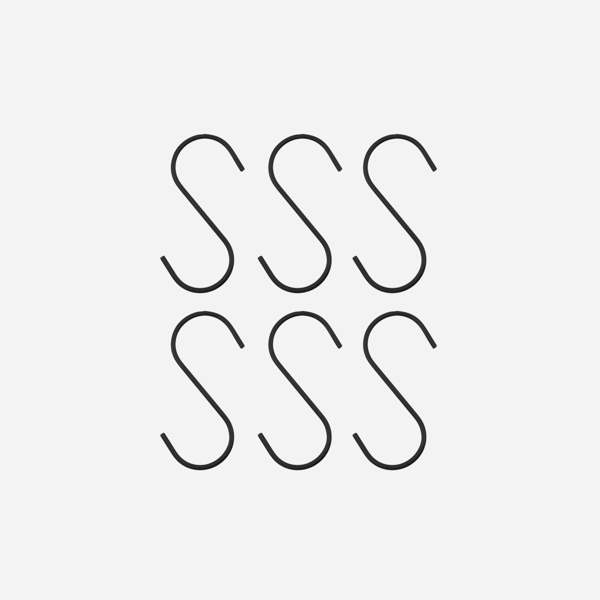 Knage, Snap, Sort H10 cm, 6 stk Knage, Snap, Sort H10 cm, 6 stk