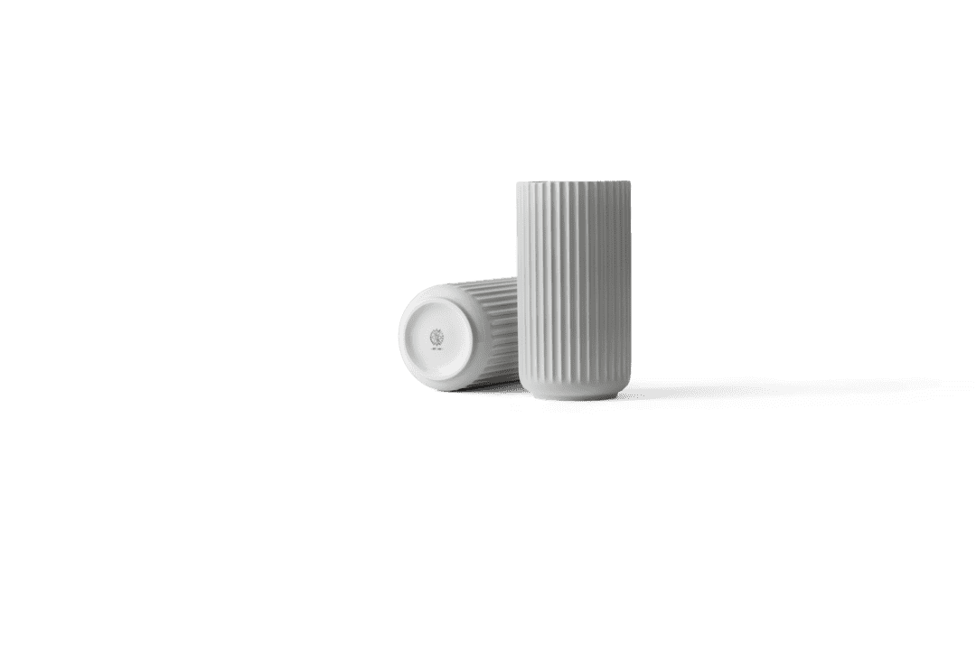 Lyngby Porcelæn - Lyngby Vase H20.5 cm lys grå porcelæn