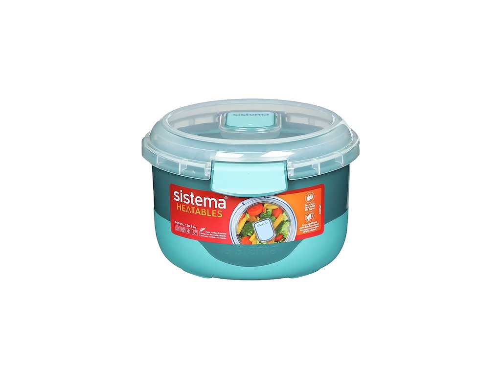 Sistema 900ml Round Heatables, Assorteret farve