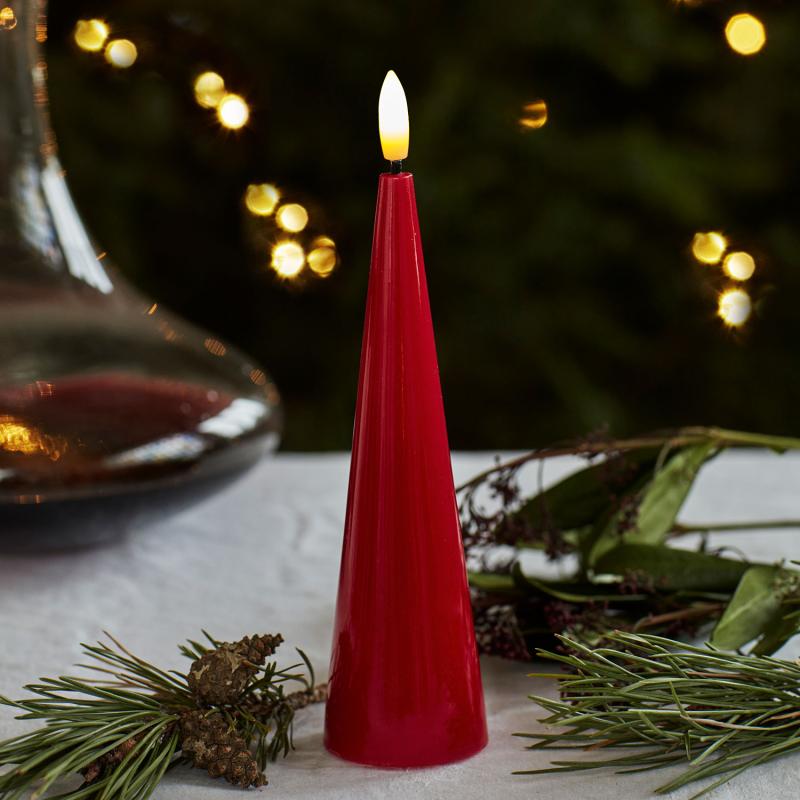 Sirius - Sille Lak Kegle, Ø4,8 x H17 cm Rød billede