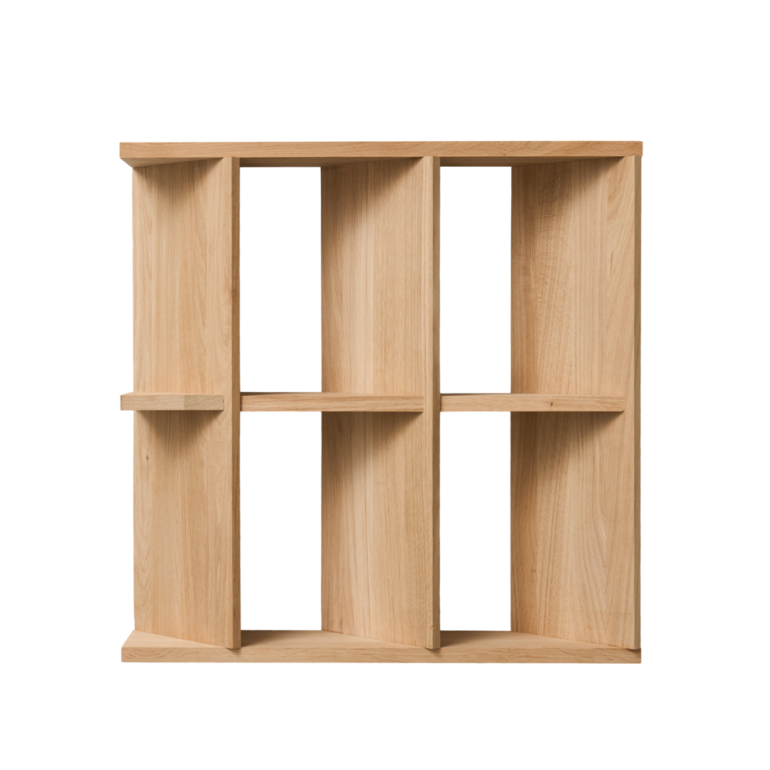 Andersen Furniture - Fold Hylde , L56,8xD12xH60 cm - 100% Massiv Eg
