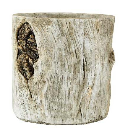 Villa Collection -  Skjuler træstub Dia. 20 x 22 cm Offwhite
