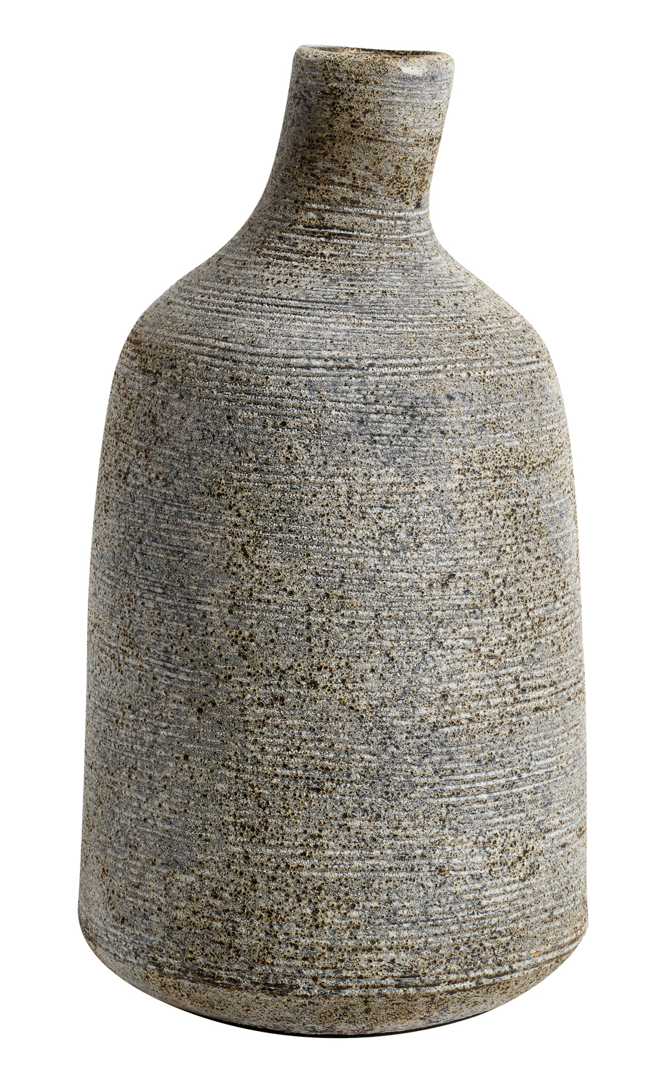 Stain Vase L - Grå/Brun, Luna Krukke 80 - Sort