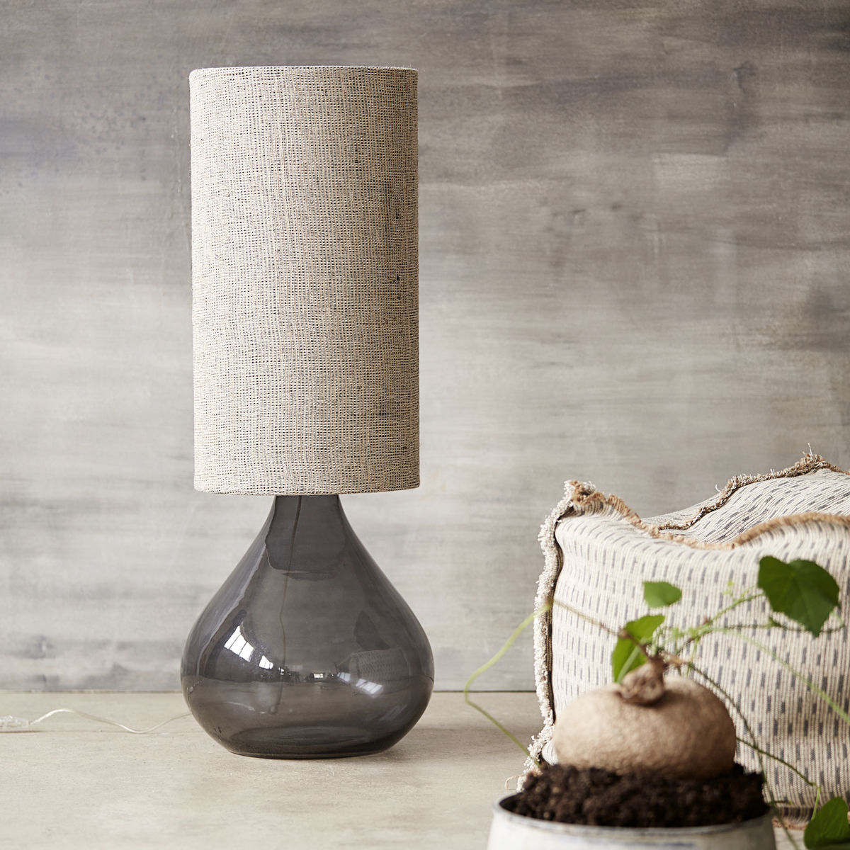 Bordlampe Big, mørkegrå
