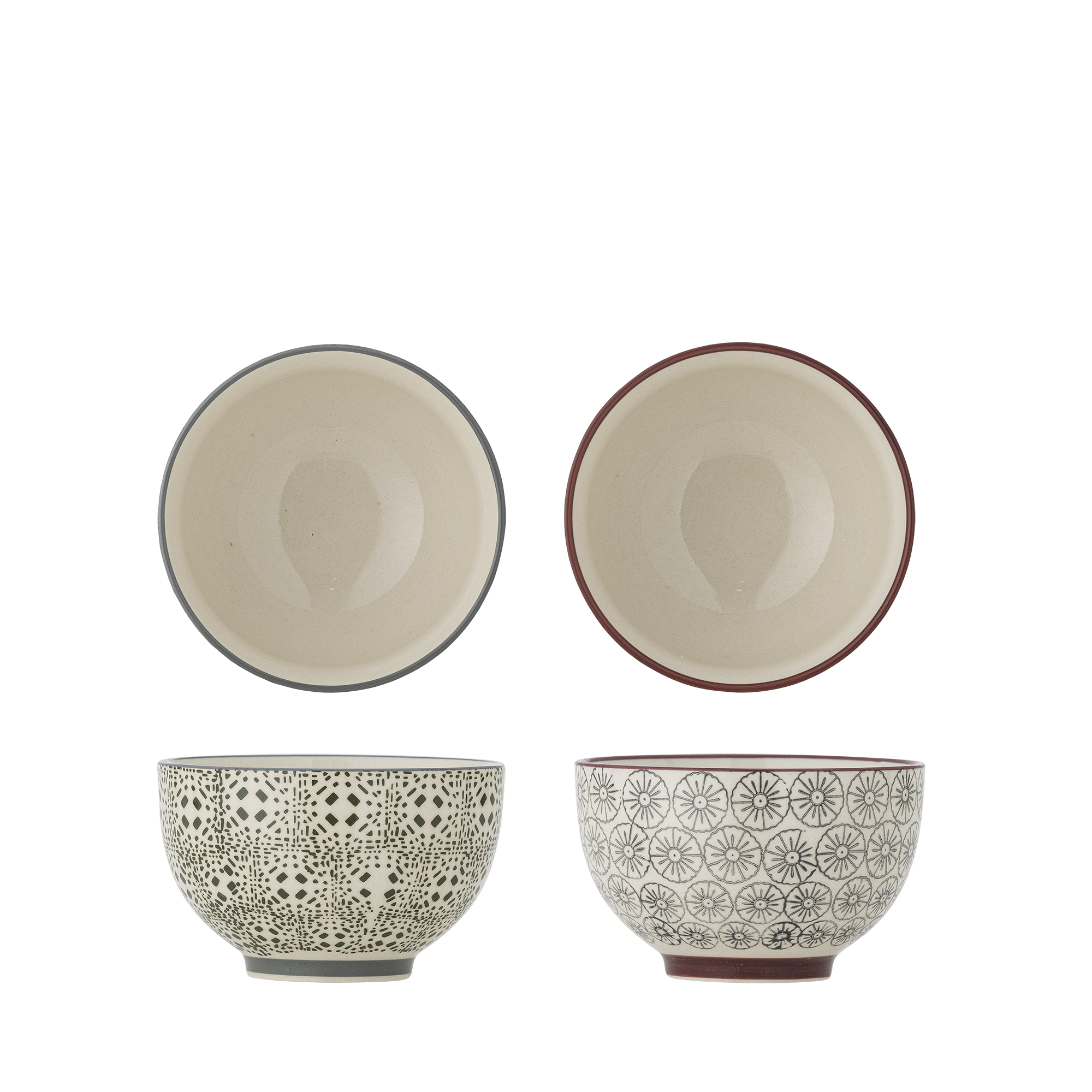 Bloomingville - Karine Skål, Multifarvet, Stentøj, D10xH6 cm