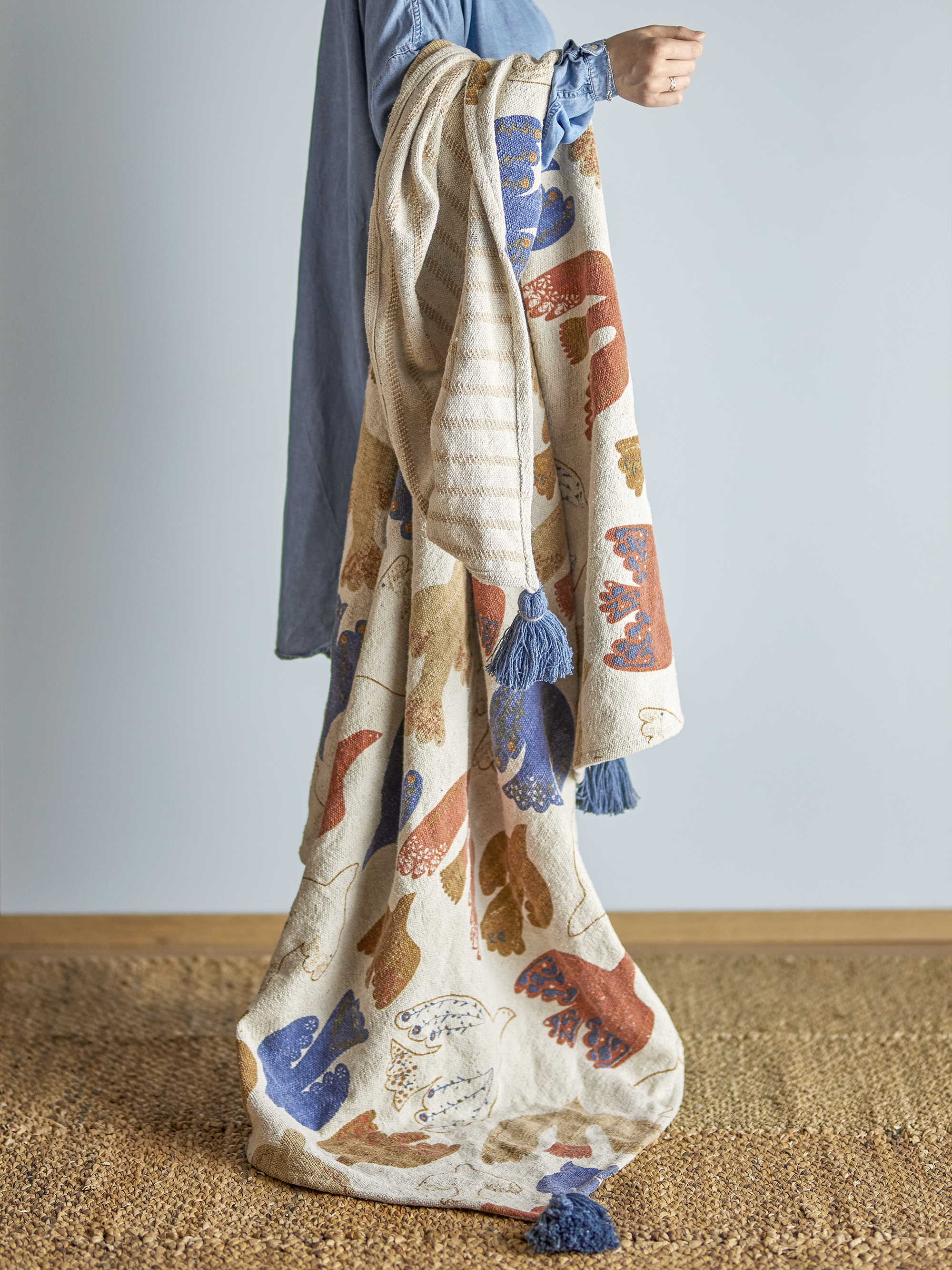 Anniversary Plaid, Multifarvet, Genanvendt Bomuld, L160xB130 cm