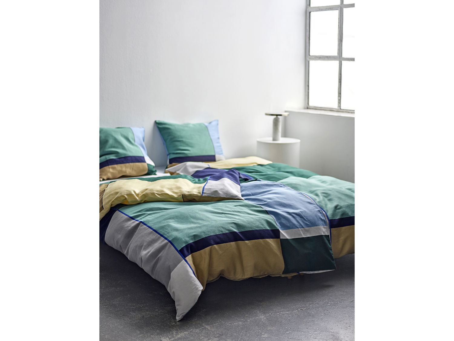 Södahl Colour Block Sengetøj 140x200 cm Sea Green