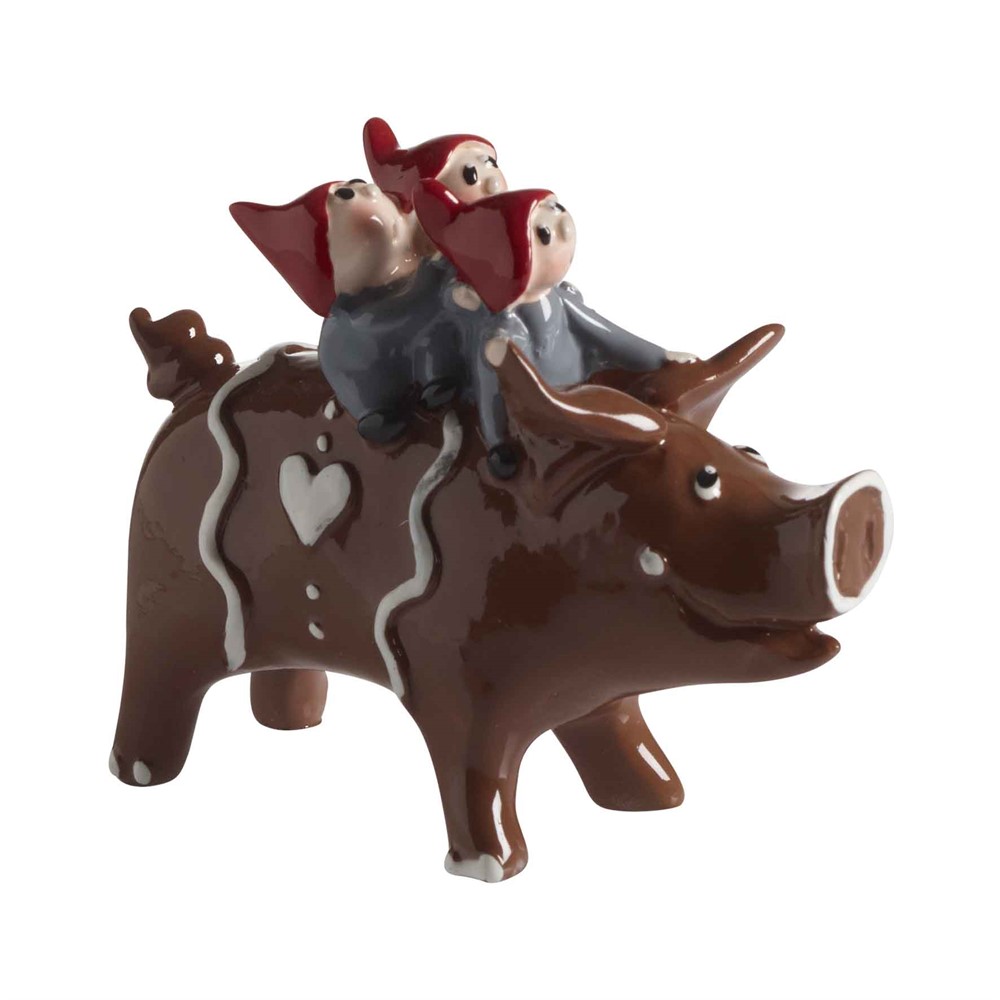 Nääsgränsgården - Nisse gingerbread pig, H.6,5cm