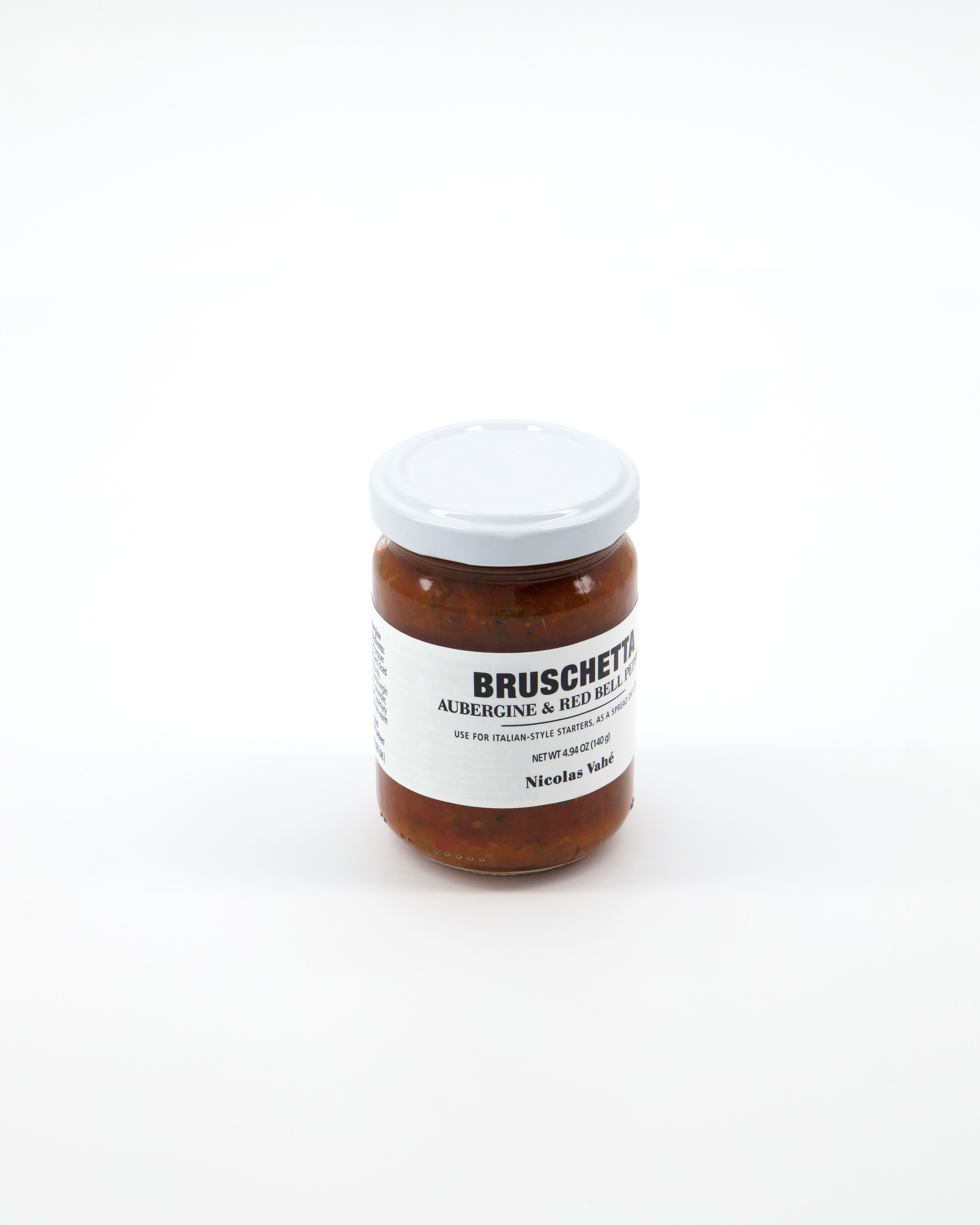Bruschetta, Aubergine & red bell pepper, 140 g