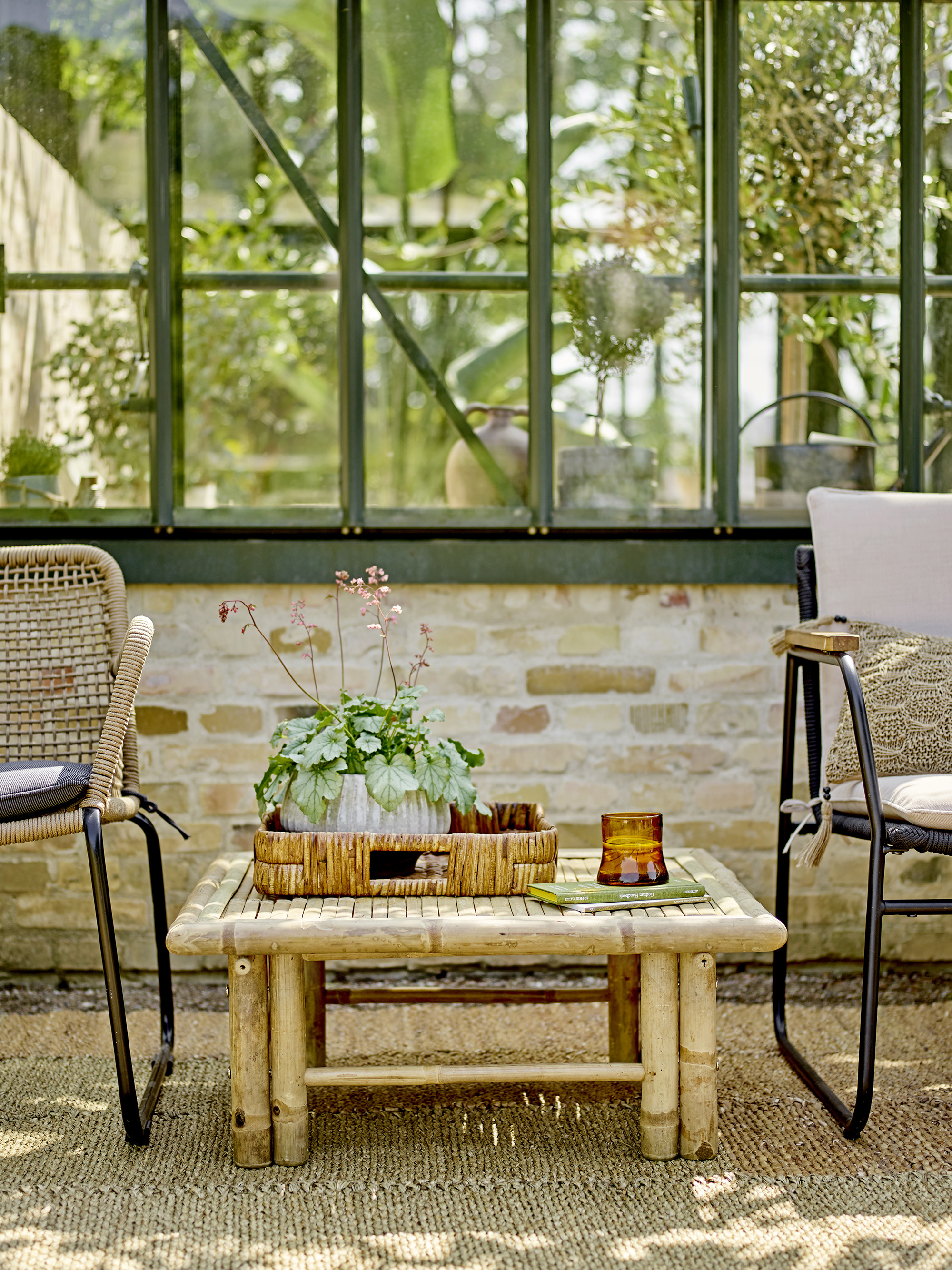 Florentine Drikkeglas, Brun, Genanvendt Glas, D9xH9 cm