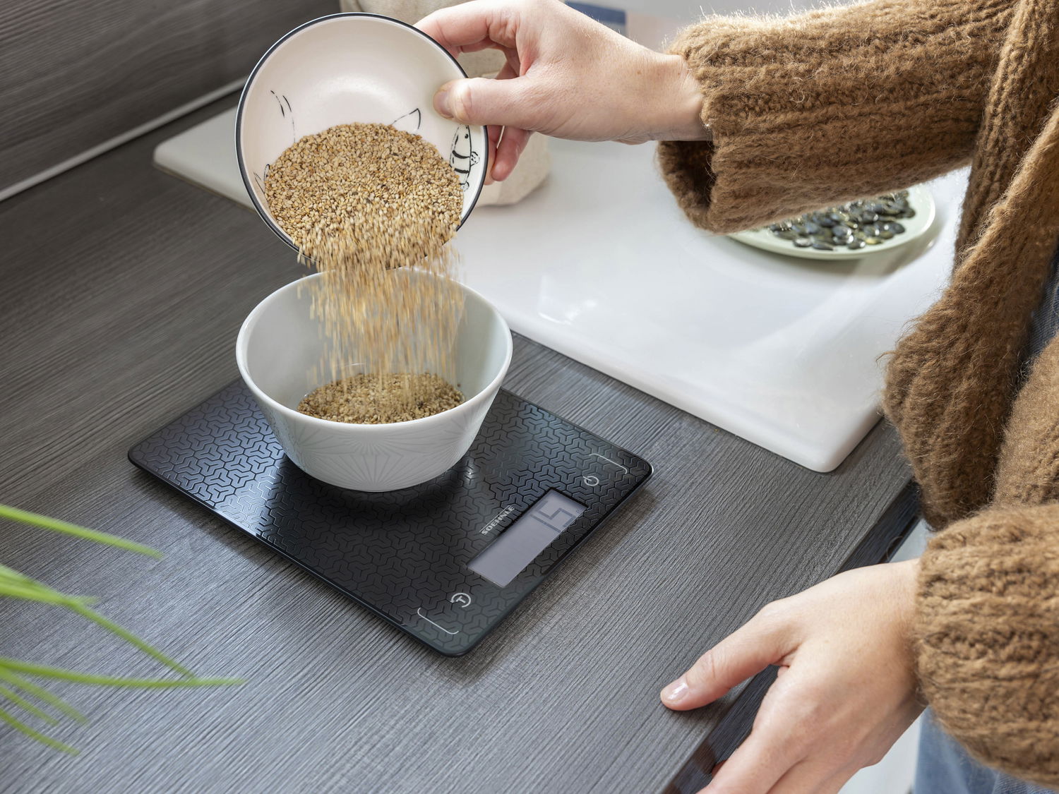 Køkkenvægt Page Comfort Mosaic Sort