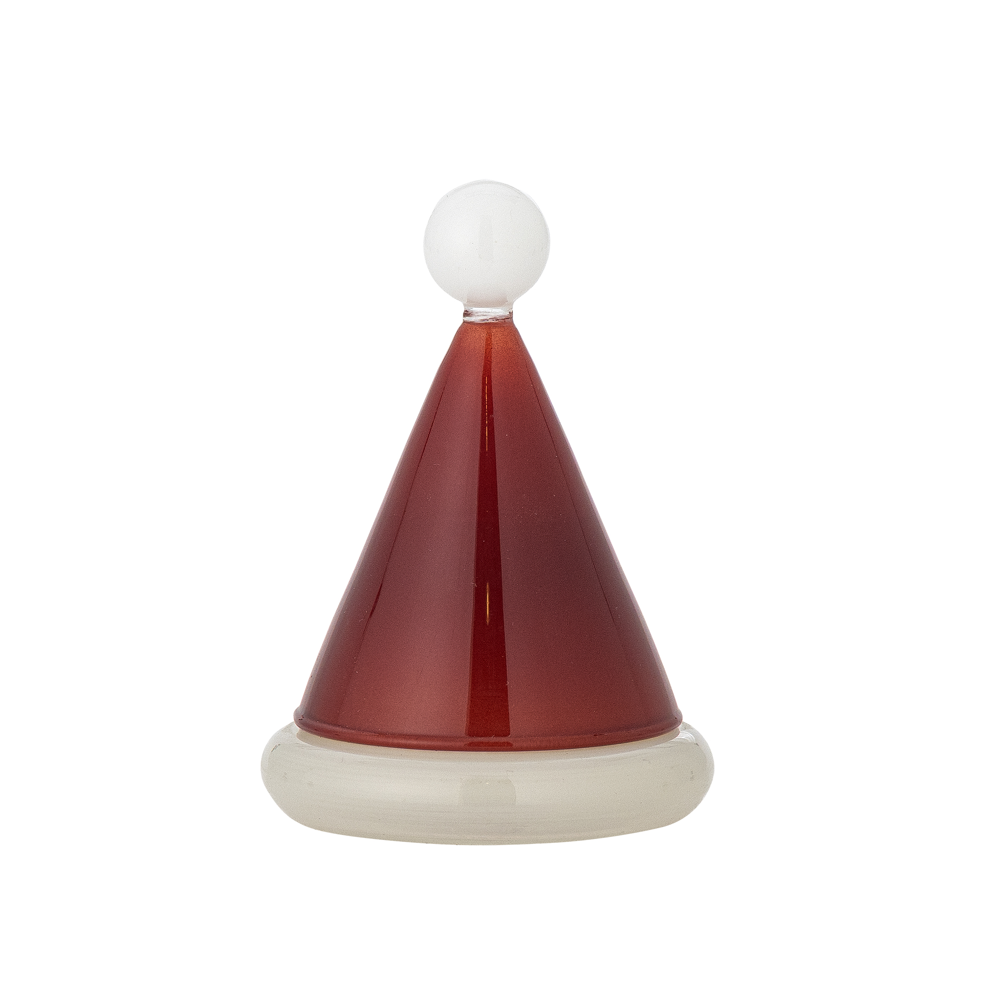 Bloomingville - Patrice Tandstikholder, Rød, Glas, D7xH10 cm