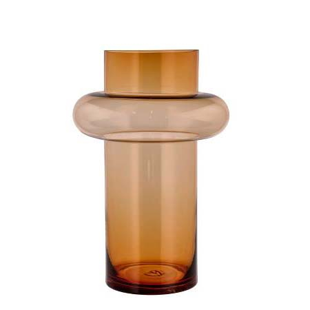 Lyngby Glas Tube Vase 40 cm Amber*