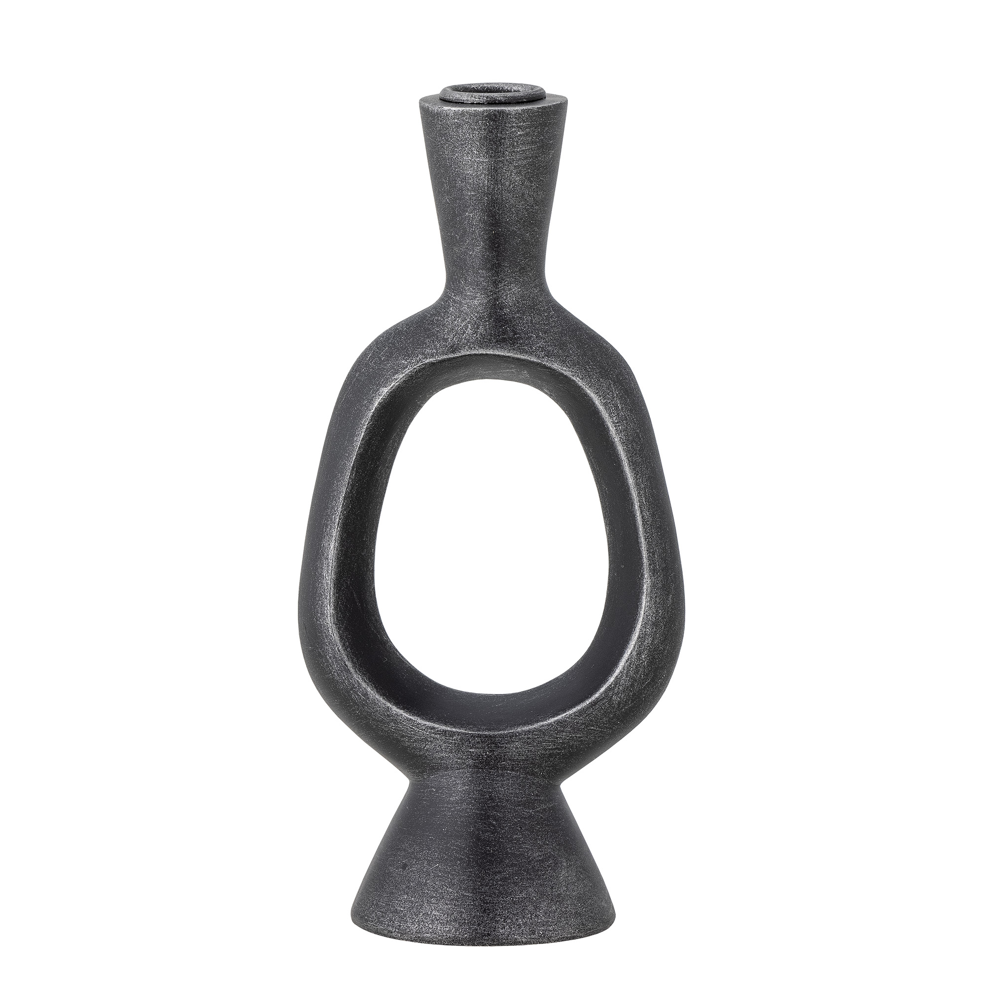 Bloomingville - Bijan Lysestage, Sort, Polyresin, L11xH23,5xW7,5 cm