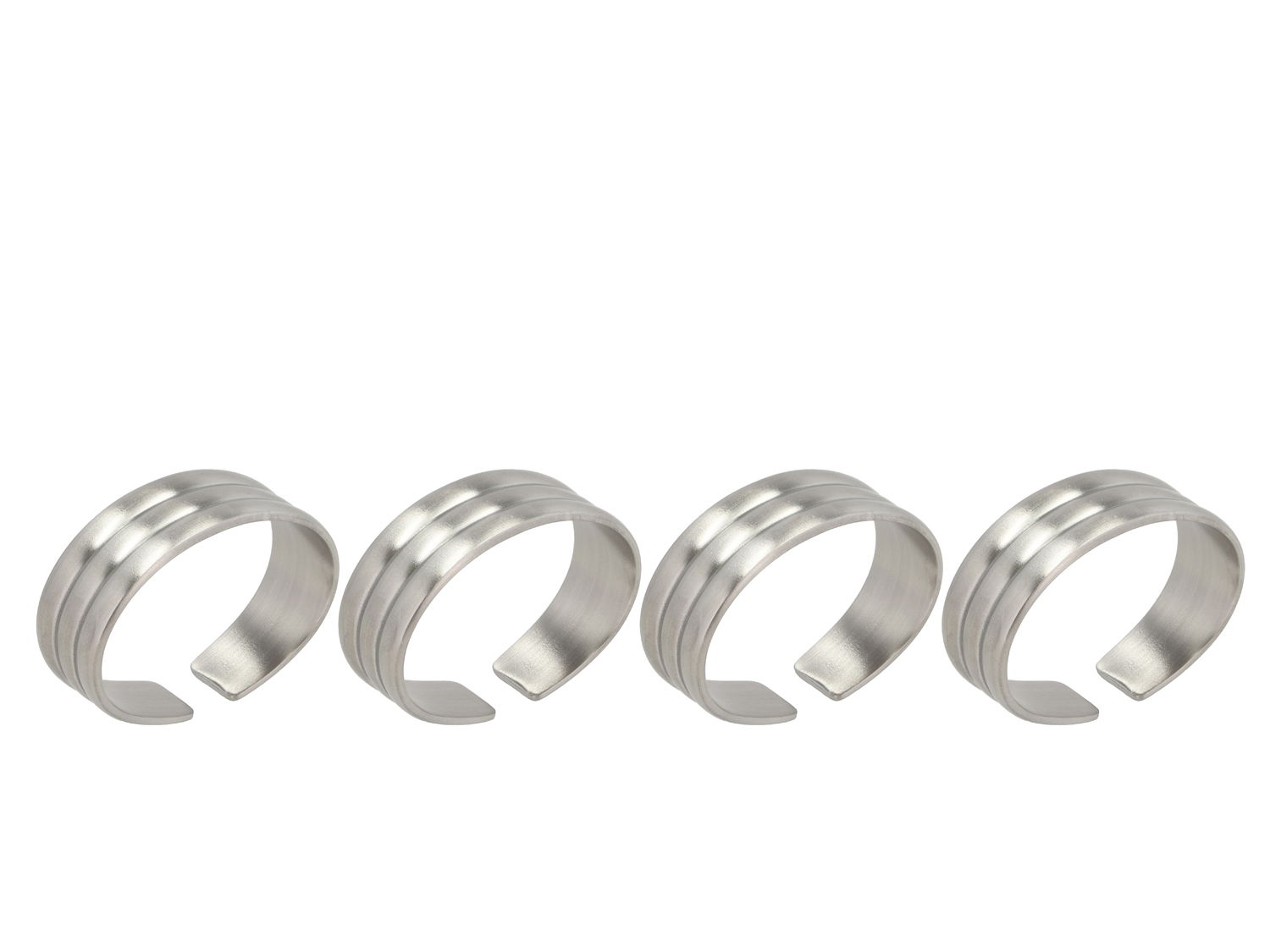 Gense - Servietring Thebe 4 stk. Mat stål Recycled