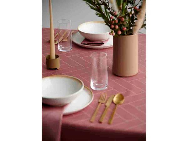Södahl Tiles Damask Dug 140 x 370 cm Old Rose