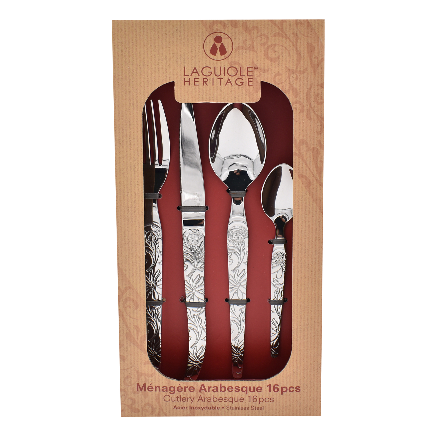 Laguiole - Heritage Bestik Arabesque, 16 dele