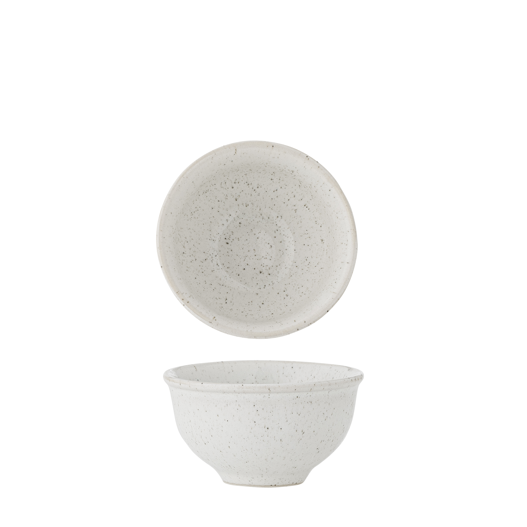 Bloomingville - Addison Skål, Hvid, Stentøj, D8xH4,5 cm billede