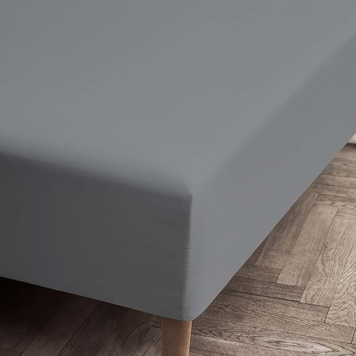 Percale Boxlagen grå 90x30x200 cm* Percale Boxlagen grå 90x30x200 cm*