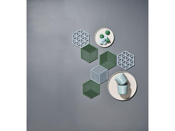 Zone Hexagon Bordskåner 16 x 14 x 0,9 cm Sky*