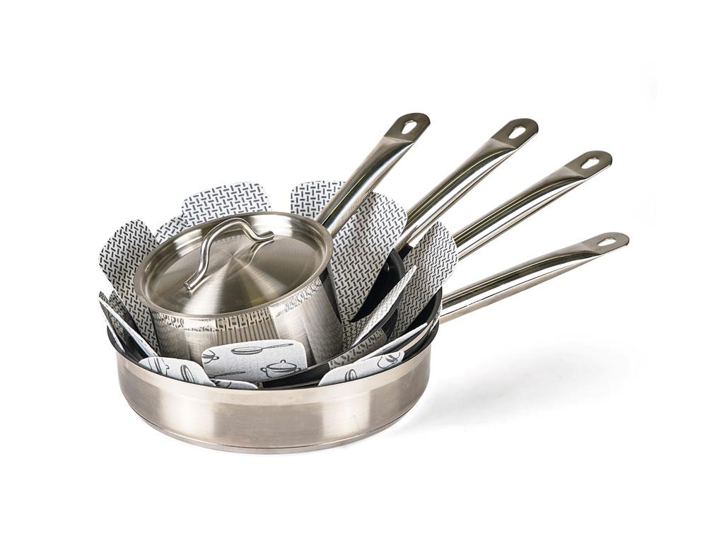 Funktion 3 stk. Pandebeskytter Dia. 38 cm grå/grå Funktion 3 stk. Pandebeskytter Dia. 38 cm grå/grå