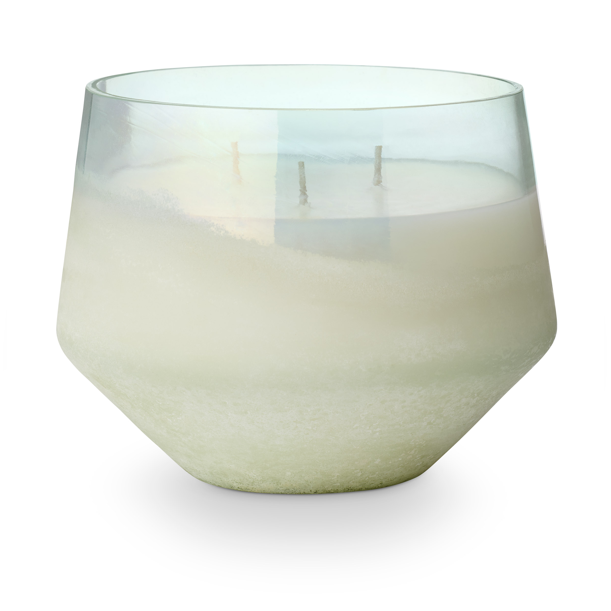 Bloomingville - Fresh Sea Salt Baltic Glas Duftlys, Blå,, 890 G. - 80 Hours - D15xH12,7 cm