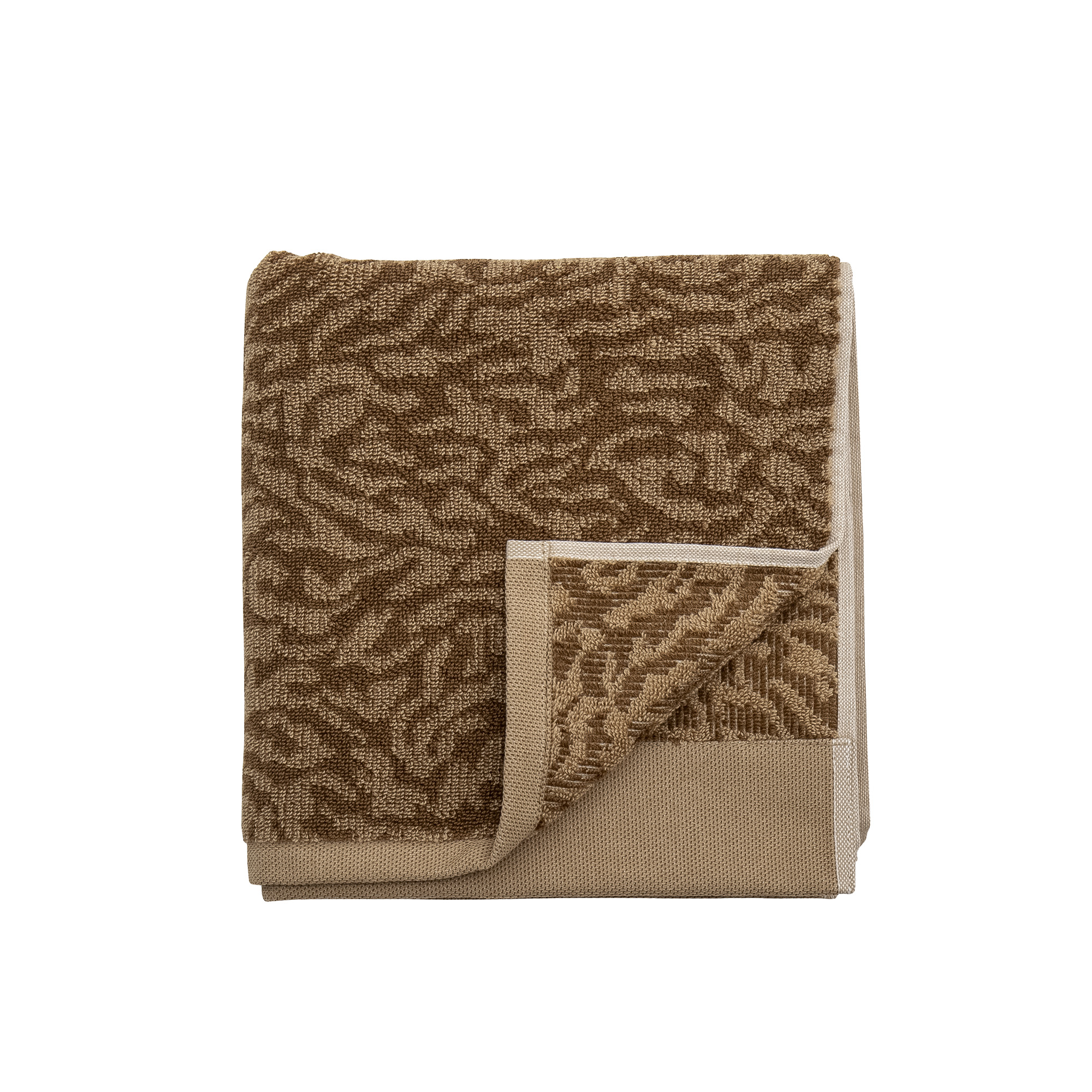 Bloomingville - Kaysa Håndklæde, Brun, Bomuld, L100xW50 cm