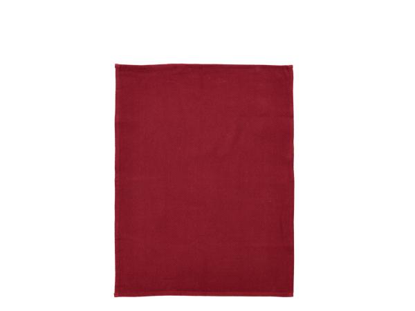 Bastian Tekstiler Diamond Viskestykke 70 x 50 cm Rumba red