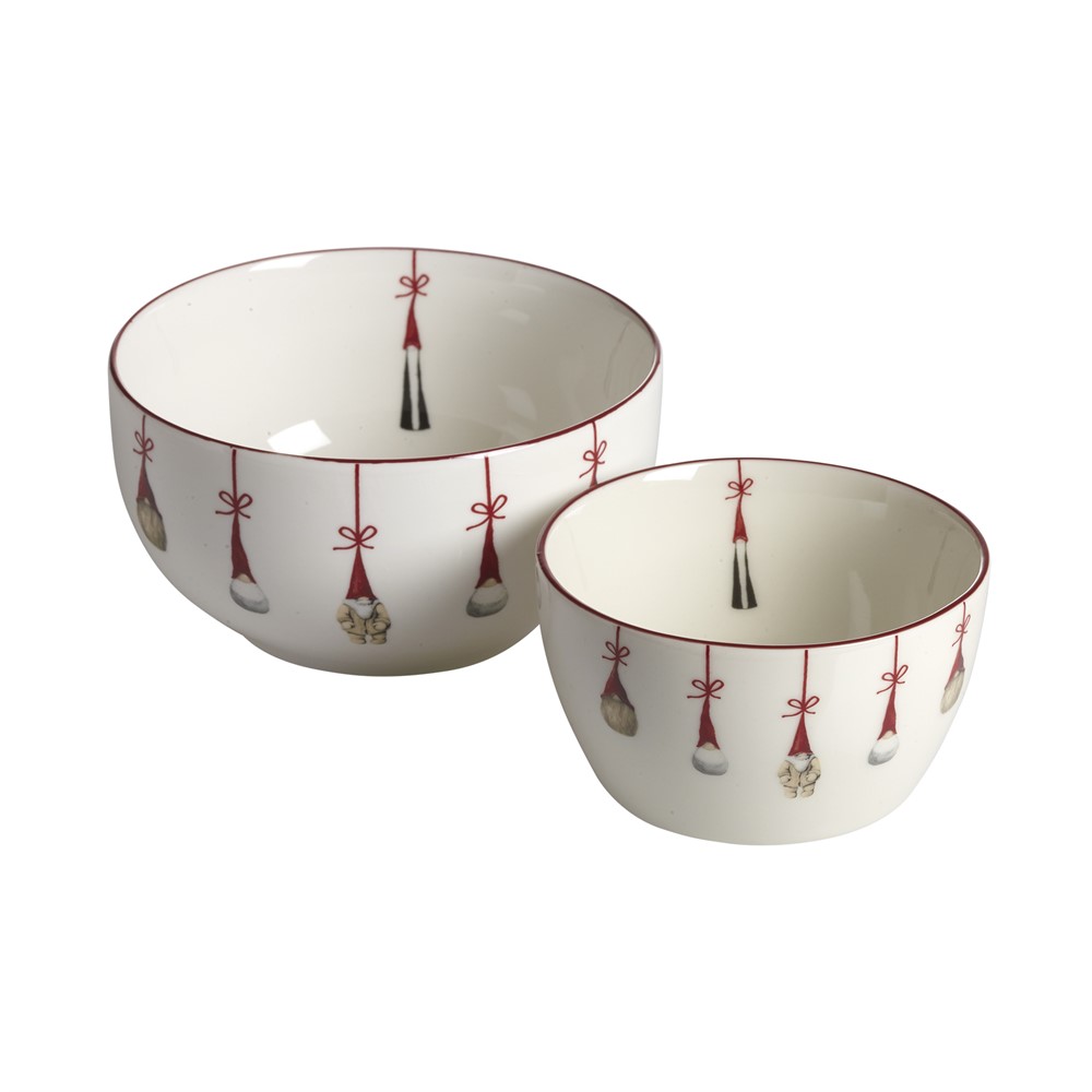 Nääsgränsgården - Bowl S/2 Santas, H.5,5/6,5cm, 20/45cl