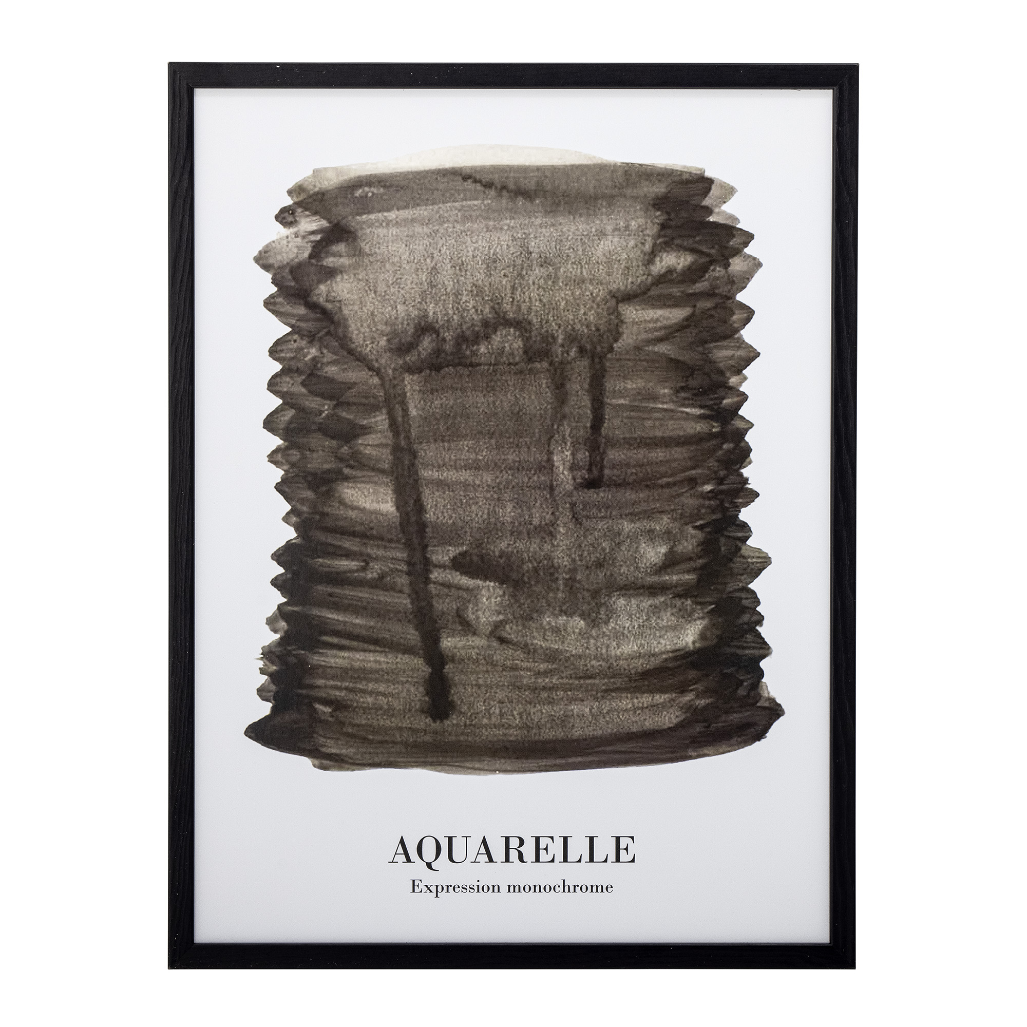 Bloomingville - Ravenna Illustration med ramme, Sort, Fyr billede