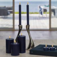 Sirius Sille Krone 2 Stk. Ø2x25 cm, Dyb Blå