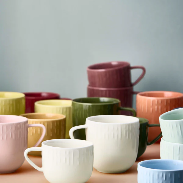 Confetti Vanilla kop m/relief porcelæn 20 cl.