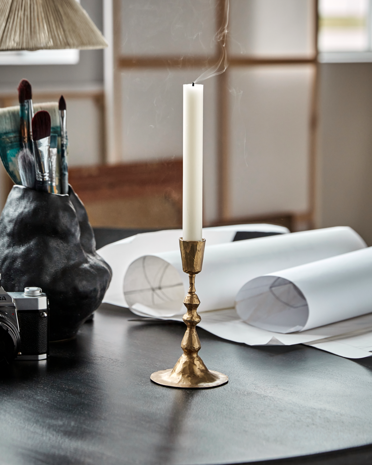 House Doctor - Lysestage, Don, Antik guld