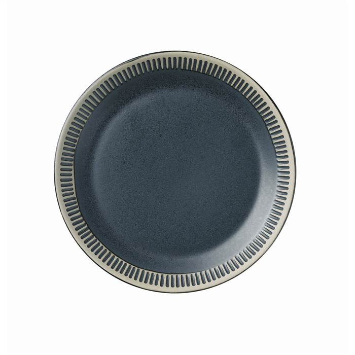 Knabstrup Colorit, tallerken, mørk grå, Ø19cm