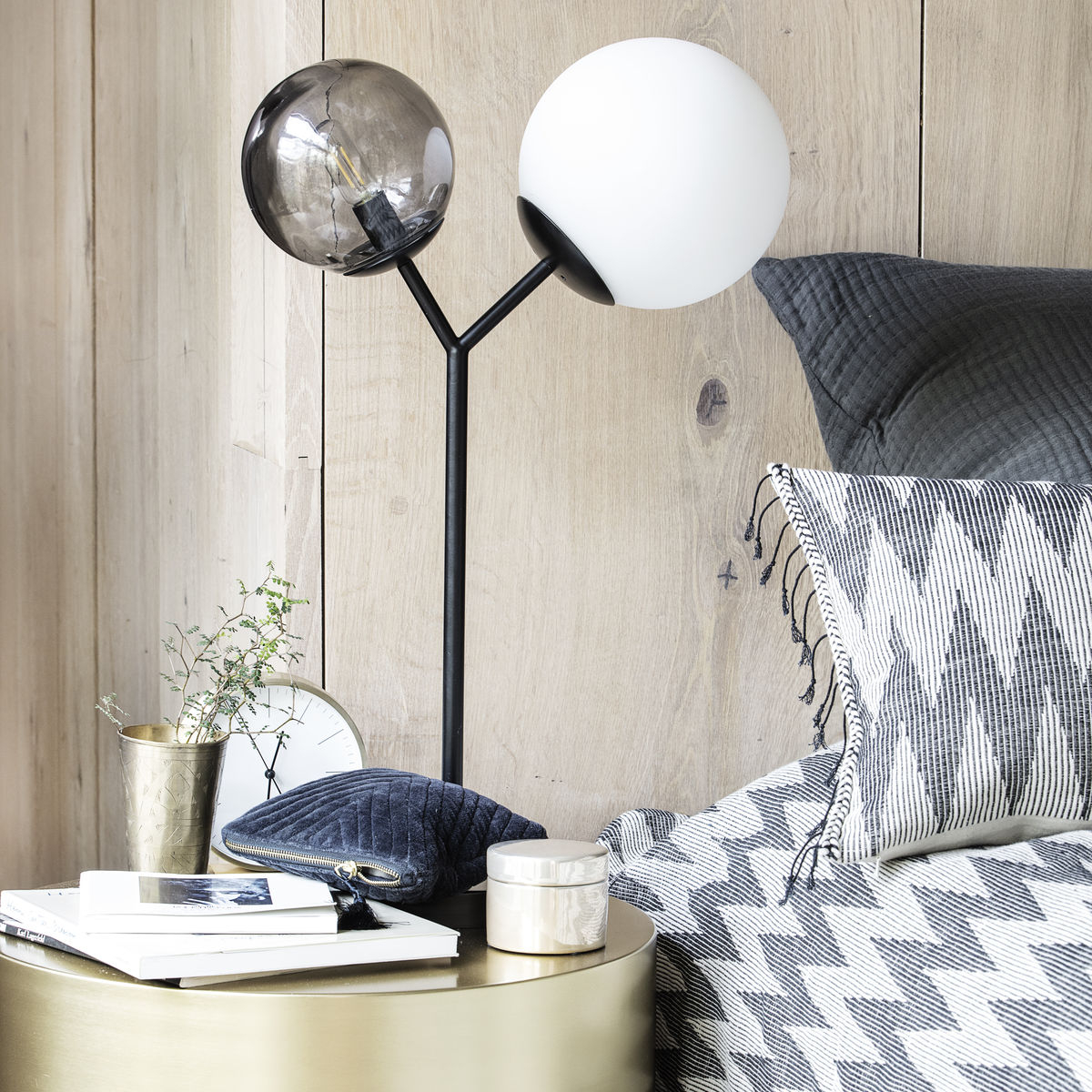 Twice Bordlampe, sort