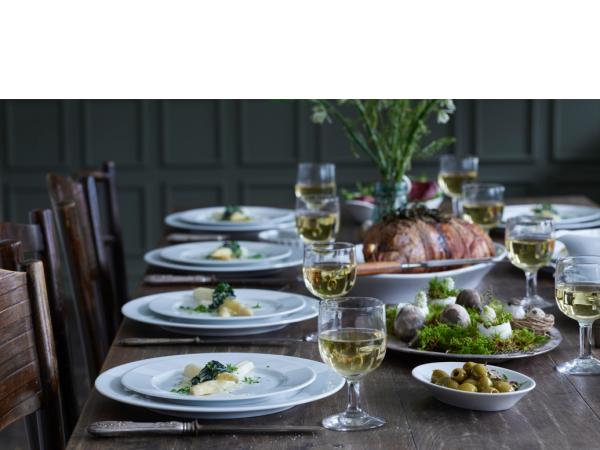 Pillivuyt Sancerre Tallerken flad Dia 17 cm Hvid