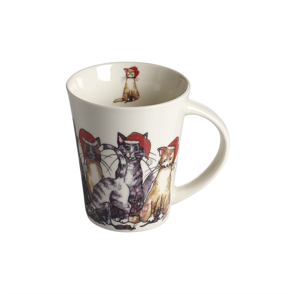 Nääsgränsgården - Mug Santa Cats, H.11cm, 35cl