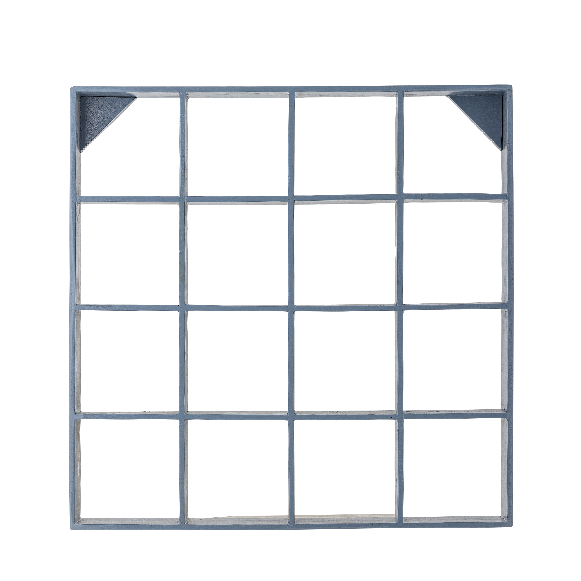 Bloomingville - Bekka Hylde, Blå, Genanvendt Træ, L70xH70xW10 cm billede