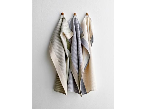 Södahl Statement Stripe Viskestykke 50 x 70 cm Beige