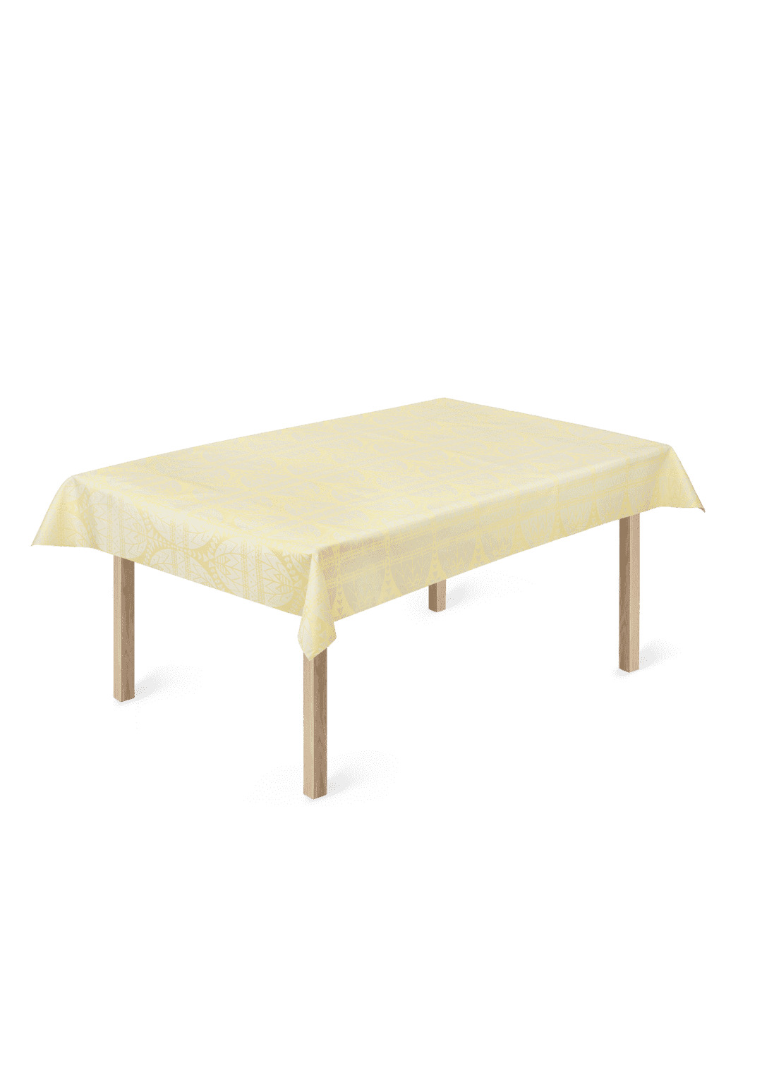 Påske Damask Akryldug gul B140 cm - i metermål Påske Damask Akryldug gul B140 cm - i metermål