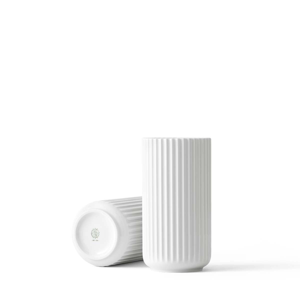 Lyngbyvase H20,5 hvid porcelæn