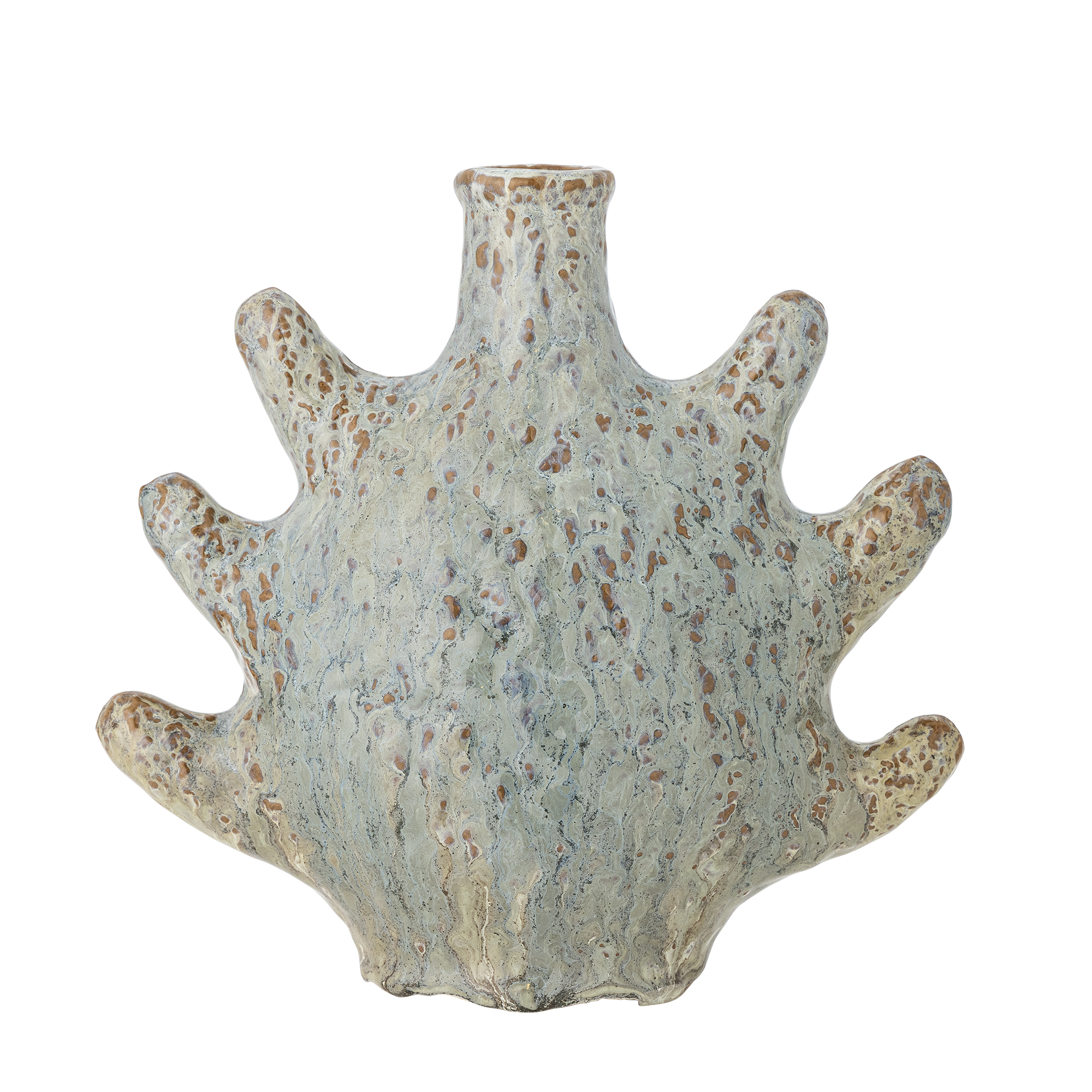 Bloomingville - Bridget Lysestage, Grå, Stentøj, L20,5xH19,5xW10 cm