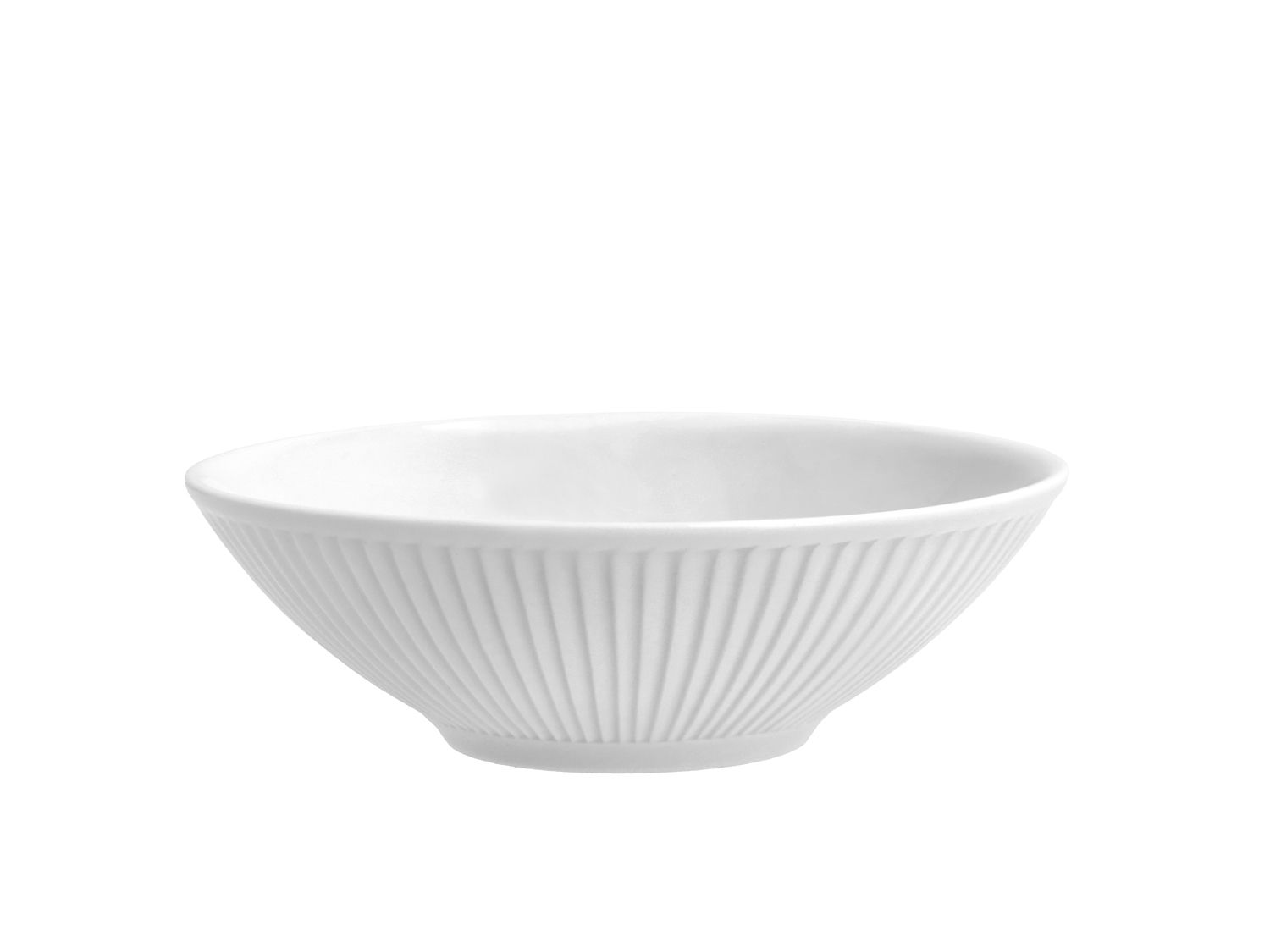 Pillivuyt - Skål lav Plissé 14 x 4,5 cm Hvid