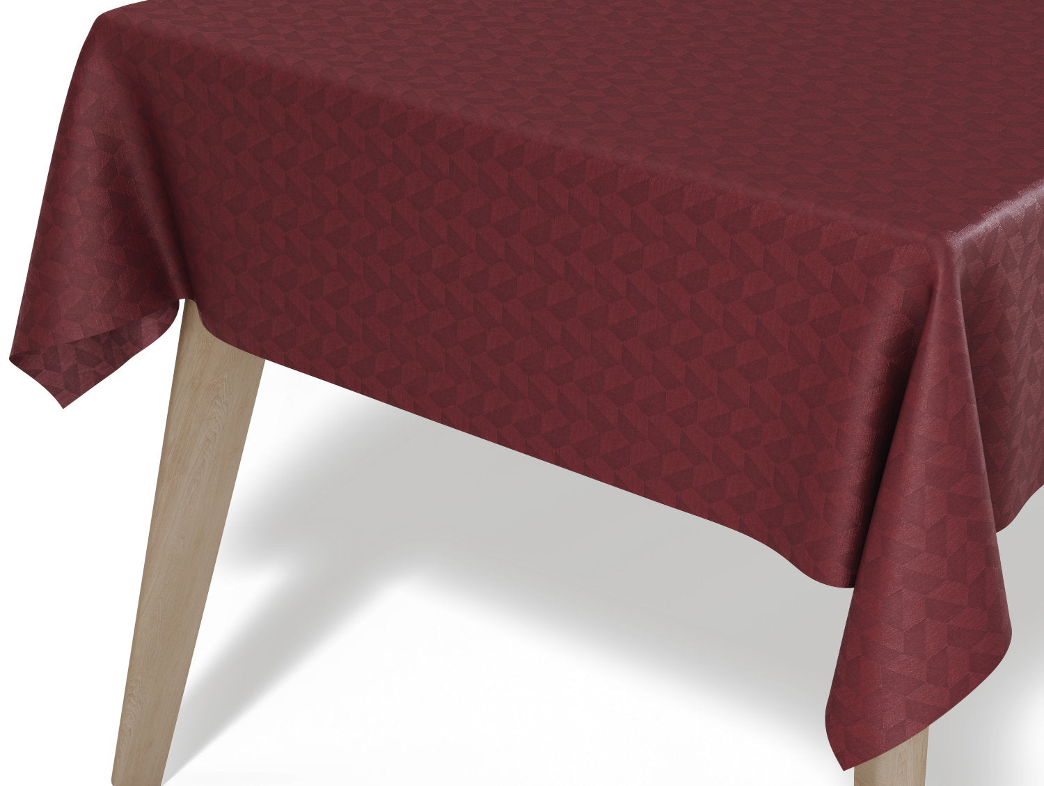 Gartex - Akryldug med antislip Oslo, 155 cm, Vinrød - i metermål