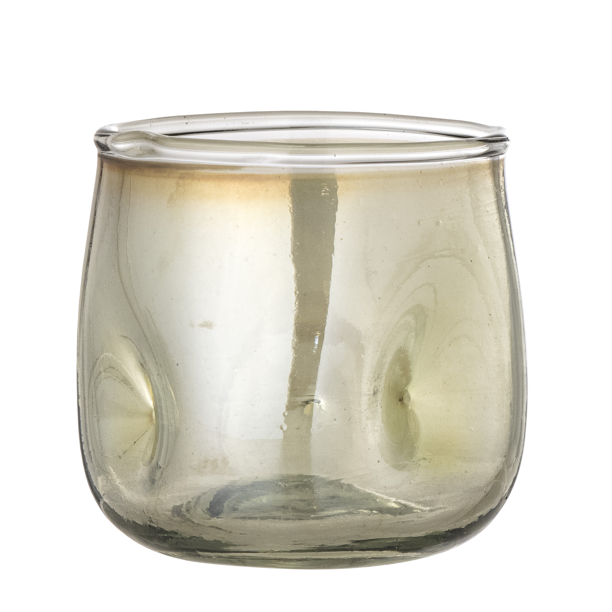 Bloomingville - Idalina Fyrfadsstage, Grøn, Glas