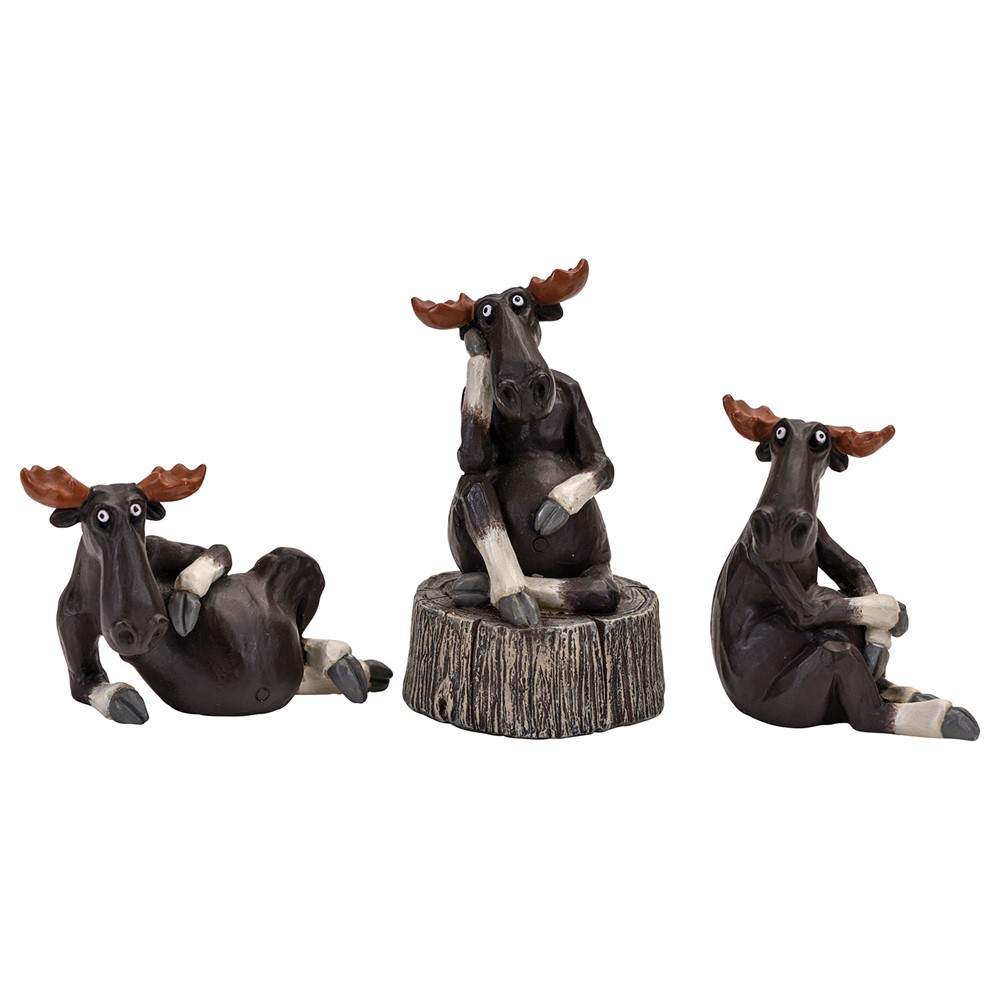 Nääsgränsgården - Elk best friends 3pcs H.3.3-5cm