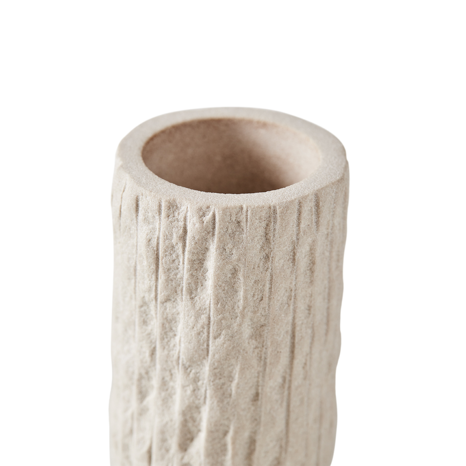 Kama Tandbørstekrus - Sand, Ø7xH10 cm - Sandsten - Sand