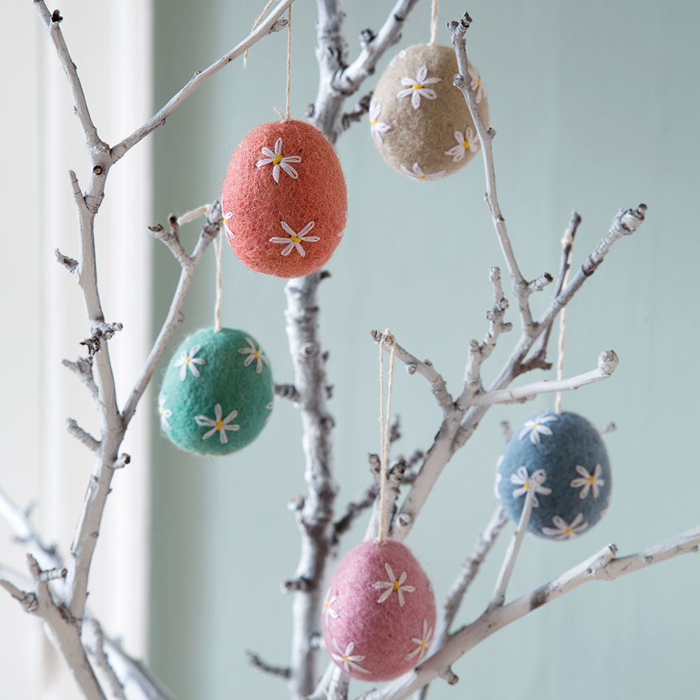 Påskeæg, Easter Eggs Daisy, sæt med 5 stk. Påskeæg, Easter Eggs Daisy, sæt med 5 stk.