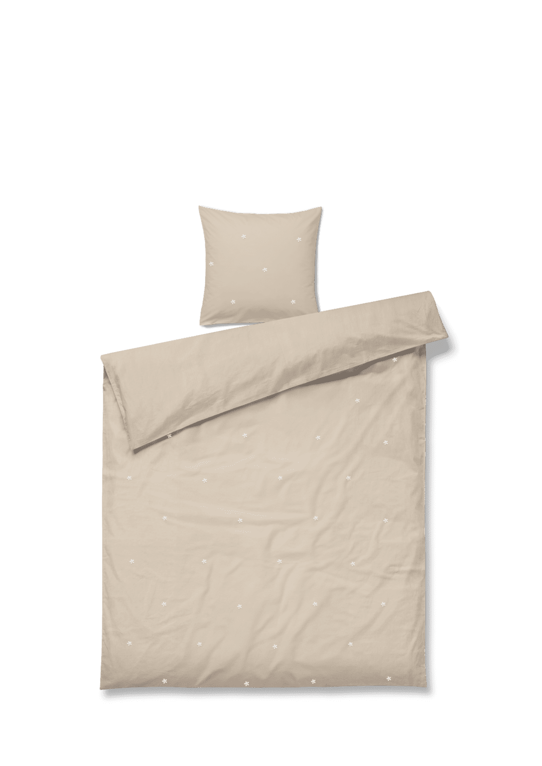Juna Sengetøj - Daisy - Voksen - Sand/White