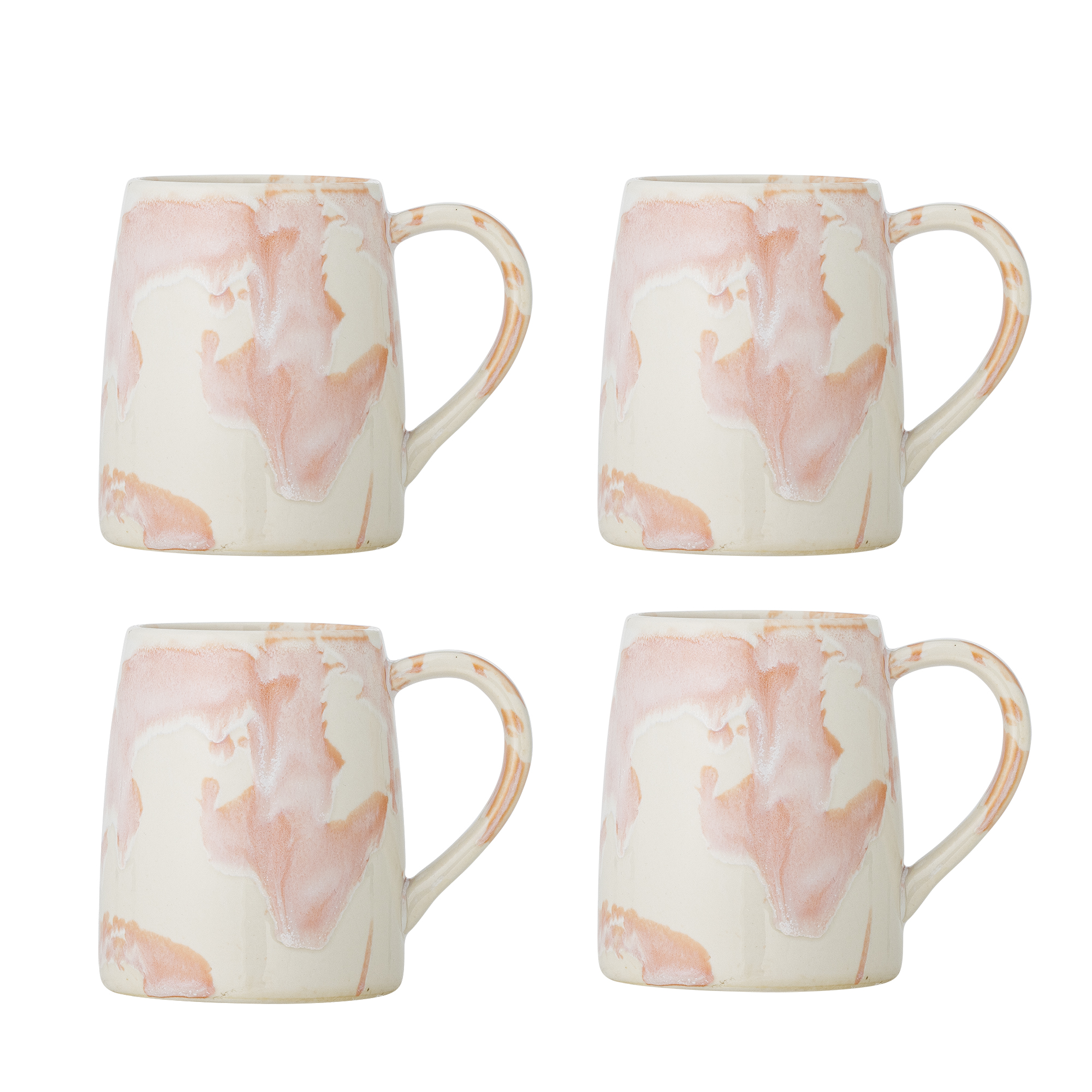 Bloomingville - Winnie Krus, Multifarvet, Stentøj, D9xH10 cm, Set of 4